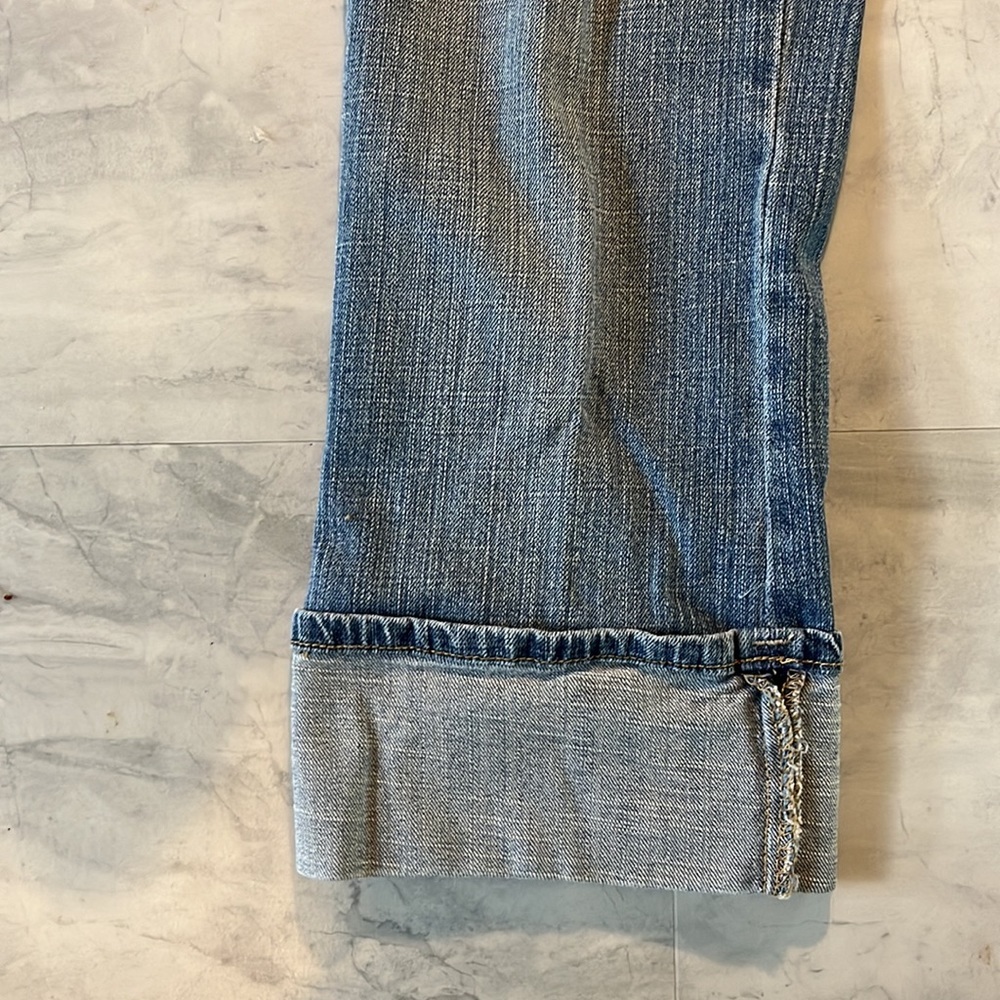 Covington  Capri jeans  medium blue   Wide cuff  ankle pants  Vintage  Size 4 - Picture 3 of 7
